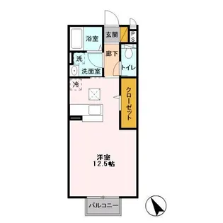 エスポワール緑が丘【1階】の間取り