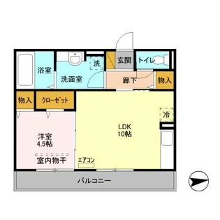 リヴェールⅡ【2階】の間取り