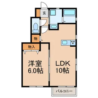 千葉県八千代市大和田【アパート】の間取り