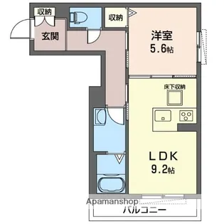 フローレスノセ【1階】の間取り