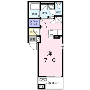 エピナール緑が丘【2階】の間取り