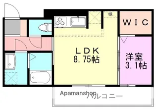 千葉県佐倉市鏑木町2丁目【アパート】の間取り