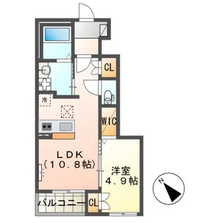 SALIENTE(サリエンテ)【102号室】の間取り