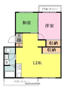 八千代中央レジデンス1号棟【201号室】の間取り