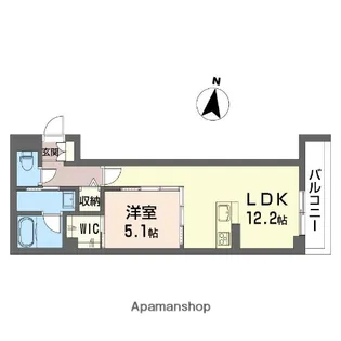 ブリッランテ八千代台【205号室】の間取り