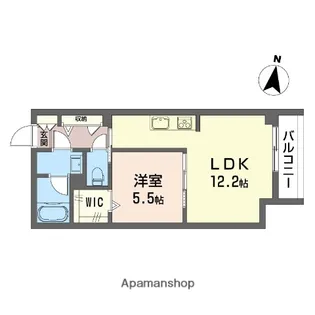 ブリッランテ八千代台【103号室】の間取り