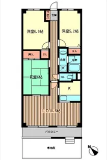 アルカンシエール(旧特優賃)【0112号室】の間取り