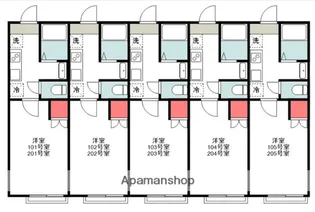 ラ・フルール八千代台【2階】の間取り