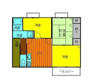 門原ハイツA【2階】の間取り