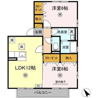 サニーコート【1階】の間取り