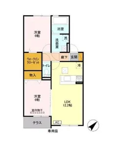 アルシオネ【1階】の間取り