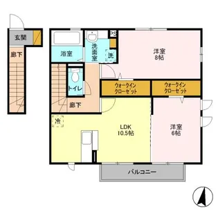 レグルス・K【2階】の間取り