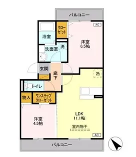 ロイヤルコートC【2階】の間取り