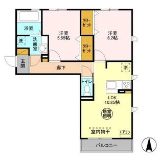 DROOM SAKURA.K【2階】の間取り