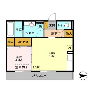 リヴェールⅡ【2階】の間取り