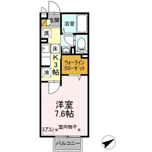 セジュールⅠ【1階】の間取り