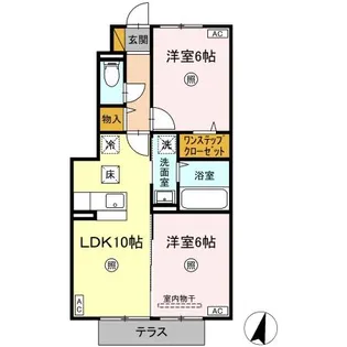 スクエア【1階】の間取り