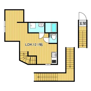 リベルテ村上【3階】の間取り