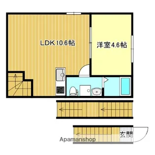 リベルテ村上【3階】の間取り
