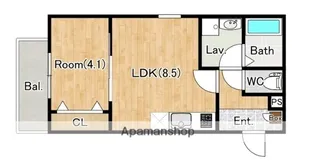 ジーメゾン八千代ノーブル【1階】の間取り