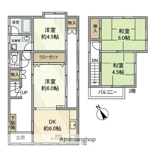 千葉県八千代市高津【一戸建】の間取り