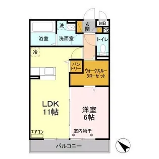 ベルウッド六番館【3階】の間取り