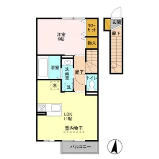 リベルタ【2階】の間取り