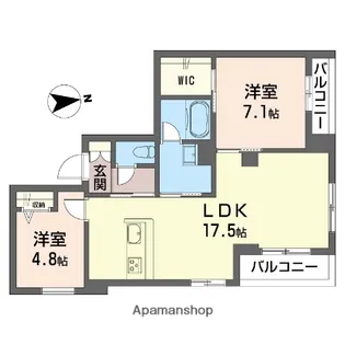 カイレアレジデンス【302号室】の間取り