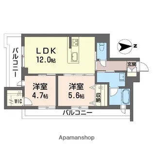 カイレアレジデンス【3階】の間取り