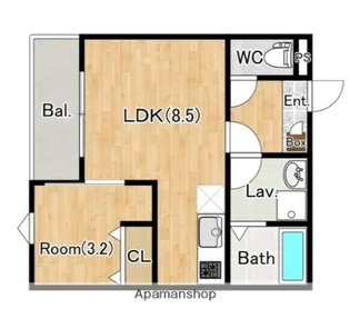 ジーメゾン八千代エスト【1階】の間取り