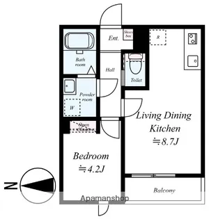 GRADUS八千代中央【2階】の間取り