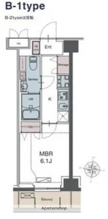 LUXENA勝田台【4階】の間取り