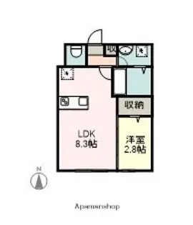 KEIAI RESIDENCE 勝田台【3階】の間取り