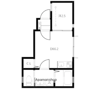 ベレガンス鷹之台【201号室】の間取り