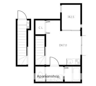 ベレガンス鷹之台【202号室】の間取り