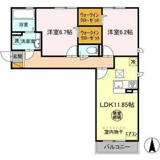 DROOM SAKURA.R【1階】の間取り