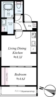 GRADUS志津【1階】の間取り