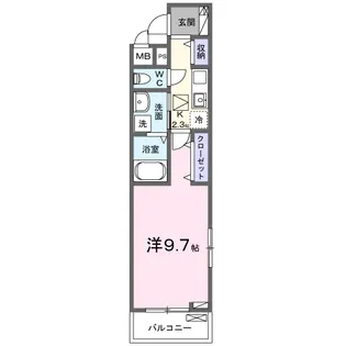 ホワイトタウンB【1階】の間取り