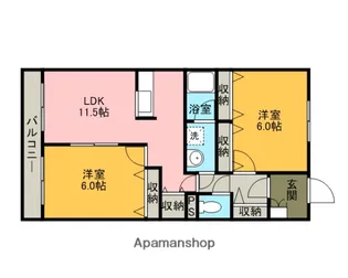 千葉県八千代市萱田町【マンション】の間取り