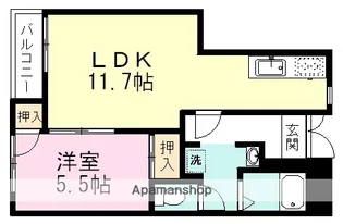 アピア習志野B棟【2階】の間取り
