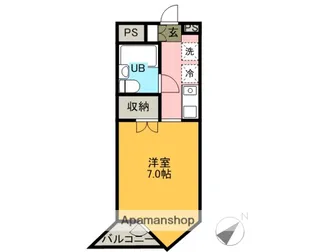 志津リリエンハイム【209号室】の間取り