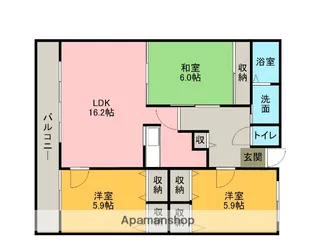 アイングレース八千代【4階】の間取り
