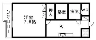 スカイグリーン【1階】の間取り