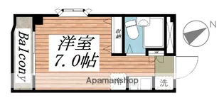 エステート富士見【3階】の間取り