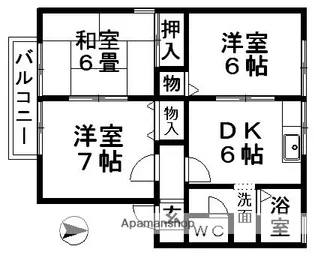 ロイヤルコート鷲巣 伍番館【201号室】の間取り