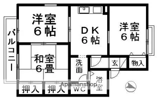 セジュール茂原公園A【102号室】の間取り