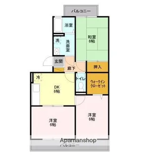 ランドウィン 五番館【2階】の間取り