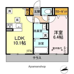 千葉県千葉市緑区おゆみ野3丁目【アパート】の間取り