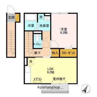 ハッピネスⅡ【2階】の間取り