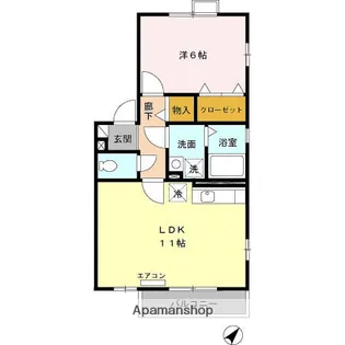 パークサイド B【2階】の間取り